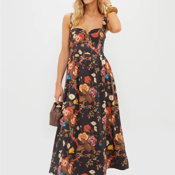 Baroque Floral Maria Dress - Picture 2 of 4